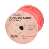 Carrete de 500 Metros / Cable Fotovoltaico Rojo / Material COBRE / 6mm² (10AWG) / 2000 Vcc