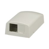 Caja de Montaje en Superficie, Para 2 Módulos Mini-Com, Color Blanco Mate