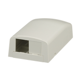 Caja de Montaje en Superficie, Para 2 Módulos Mini-Com, Color Blanco Mate