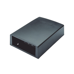Caja de Montaje en Superficie, Con Accesorio para Resguardo de Fibra Óptica, Para 12 Módulos Mini-Com, Color Negro