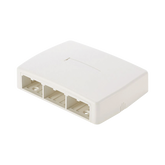 Caja de Montaje en Superficie, Para 6 Módulos Mini-Com, Color Blanco