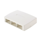 Caja de Montaje en Superficie, Para 6 Módulos Mini-Com, Color Blanco