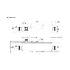 Acoplador direccional 5dB 575-2700MHz 300W - 161 dBc 4.3 - 10 IP67