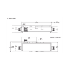 Acoplador direccional 13dB 575-2700MHz 300W - 161 dBc 4.3 - 10 IP67