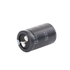 Capacitor Electrolítico de Aluminio, Radial de 470 µFd, 250 Vcc, 105 °C, 25 x 40 mm.