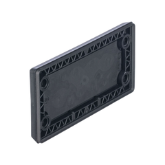 Pasacables Rectangular de Membrana, IP66, 3.39" x 1.42", 12 orificios, para Cables no Terminados. Color Negro