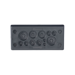 Pasacables Rectangular de Membrana, IP66, 3.39" x 1.42", 12 orificios, para Cables no Terminados. Color Negro
