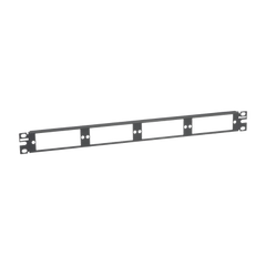 Patch Panel de Fibra Óptica, Para 4 Placas Acopladoras FAP o FMP, Color Negro, 1UR
