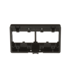 Placa de Mobiliario Modular Estándar, Salidas Para 4 Puertos Mini-Com, Color Negro