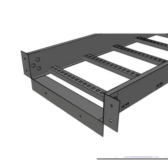 Conector de Escalera de Aluminio a Tablero (Caja) / Peralte 3 1/4" / Ancho 12" / Incluye Tornillería (CHCEC314X912K)