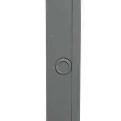 Ducto cuadrado embisagrado 6.5 x 6.5 cm, fabricado en lámina de acero al carbón, hasta 67 cables Cat6, incluye cople con tornillería y 1 knock out por lado