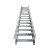 Escalera de Aluminio Portacables / Perfil Z / Peralte 3 1/4" /Paso 9" / Ancho 6" / 3.66 metros / Capacidad Máx. 137 Cables / Incluye Cople Union y Tornillería