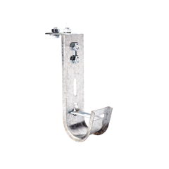 Soporte (Gancho) tipo J-Hook, hasta 14 cables Cat6, ideal para soportar cableado en los espacios de manipulación al aire, Para instalación en interior