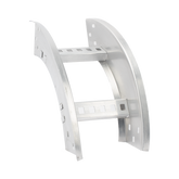 Curva Vertical Exterior de Aluminio de 90° Perfil Z / Peralte 3 1/4" / Ancho 6" / Radio 8" / Incluye Tornillería