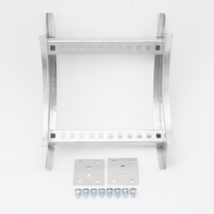 Curva Vertical Interior de Aluminio de 90° Perfil Z / Peralte 3 1/4" / Ancho 12" / Radio 8" / Incluye Tornillería (CHVI90EZ314R8X12AK)