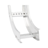 Curva Vertical Interior de Aluminio de 90° Perfil Z / Peralte 3 1/4" / Ancho 6" / Radio 8" / Incluye Tornillería