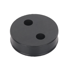 Inserto de Caucho de 4" Con Dos Orificios para Cable de 1/2 in