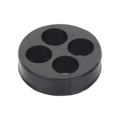 Inserto de Caucho de 4" Con Cuatro Orificios para Cable de 7/8 in