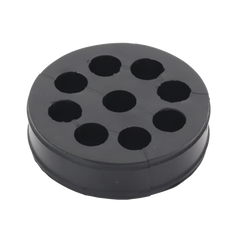 Inserto de Caucho de 4" Con Nueve Orificios para Cable de 1/2 in