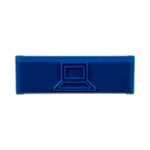 Paquete de 100 Iconos de Datos de Instalación a Presión, Para Jacks Mini-Com de Panduit, De Plástico, Color Azul