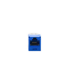 Conector Jack RJ45 Estilo TG, Mini-Com, Categoría 6, de 8 Posiciones y 8 Cables, Color Azul