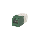 Conector Jack RJ45 Estilo TG, Mini-Com, Categoría 6, de 8 Posiciones y 8 Cables, Color Verde