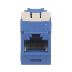 Conector Jack RJ45 Estilo TG, Mini-Com, Categoría 6A, de 8 Posiciones y 8 Cables, Color Azul