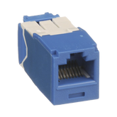 Conector Jack RJ45 Estilo TG, Mini-Com, Categoría 6A, de 8 Posiciones y 8 Cables, Color Azul