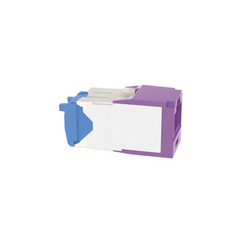 Conector Jack RJ45 Estilo TG, Mini-Com, Categoría 6A, de 8 Posiciones y 8 Cables, Color Violeta