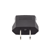 Adaptador de enchufe europea a americano, Calidad PREMIUM @ 6 A ; 110 - 250 Vca