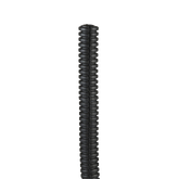 Tubo Corrugado Abierto para Protección de Cables, .25in (6.4 mm) de Diámetro, 30.5 m de Largo, Color Negro