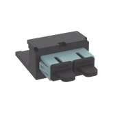 Módulo Acoplador SC Duplex, para Fibra Óptica Multimodo OM3/OM4, Tipo Mini-Com, Color Aqua