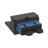 Módulo Acoplador SC Duplex, para Fibra Óptica Monomodo OS1/OS2, Tipo Mini-Com, Color Azul