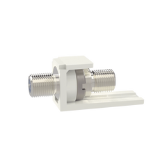 Módulo Acoplador Coaxial Tipo F, Mini-Com, de 75 Ohms, 3.0 GHz, Color Blanco