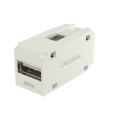 Módulo Acoplador USB 2.0, Hembra a Hembra, Tipo Mini-Com, Color Blanco Mate