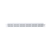 Panel de Parcheo Modular Mini-Com (Sin Conectores), Plano, Sin Blindaje, Alta Densidad, de 48 Puertos, Color Blanco, 1 UR
