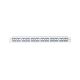 Panel de Parcheo Modular Mini-Com (Sin Conectores), Plano, Sin Blindaje, Alta Densidad, de 48 puertos, Color Blanco, 1 UR