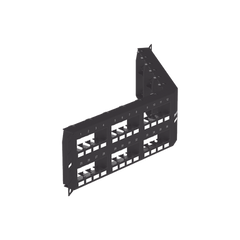 Panel de Parcheo Modular Mini-Com (Sin Conectores), Angulado Instalación la Ras, Sin Blindaje, de 48 puertos, 2UR