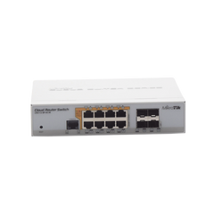 Cloud Router Switch Administrable L3, 8 puertos 10/100/1000 Mbps c/PoE Pasivo ó 802.3af/at, 4 Puertos SFP