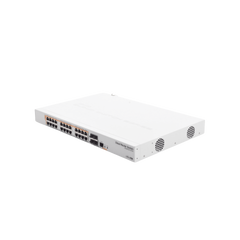 CRS328-24P-4S+RM - 24 port Gigabit Ethernet router/switch with four 10Gbps SFP+
