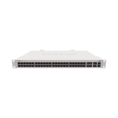 (CRS354-48G-4S+2Q+RM) Cloud Router Switch 48 puertos Gigabit Ethernet, 4 puertos SFP+ 10G, 2 puertos QSFP+ 40G, Montaje en Rack