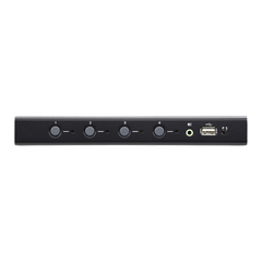 Switch KM USB| 4 Puertos | Boundless Switching | RS232 | Controla 4 Computadoras con 1 Teclado/Mouse