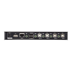 Switch KM USB| 4 Puertos | Boundless Switching | RS232 | Controla 4 Computadoras con 1 Teclado/Mouse