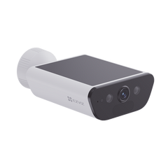 Camara de Bateria con Panel Solar Integrado / 4K Resolucion / WI-FI 6 / Vision Nocturna / Detección Humana y de Vehiculos / Batería de 10400 MAH / IP65