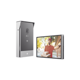 Videoportero IP Conexión a 2 Hilos / Con Monitor Wi-Fi para Interior / Frente de Calle IP65 Uso En Exterior Debe Tener Protección / Cámara 3 Megapíxel / Llamada a la App / Apertura remota / Soporta 2 Puertas / Ranura para Mic