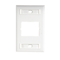 Placa de Pared CT, Para un Acoplador, Color Blanco