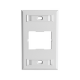Placa de Pared CT, Para un Acoplador, Color Blanco