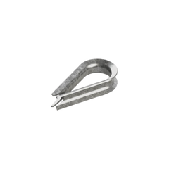 Cuello/ Guardacabo/ Rozadera para Cable de 1/4" de Acero Galv. por Inmersión.