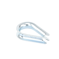Cuello/ Guardacabo/ Rozadera para Cable de 3/8" de Acero Galv. por Inmersión.