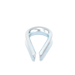 Cuello/ Guardacabo/ Rozadera para Cable de 3/8" de Acero Galv. por Inmersión.